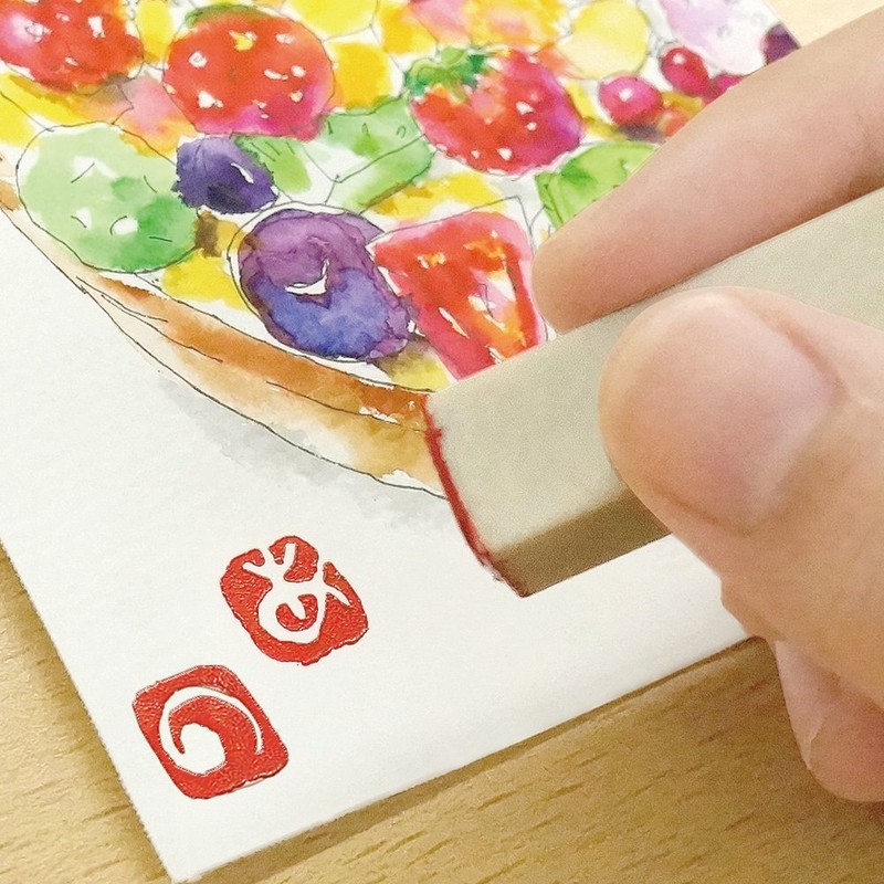 Kuretake KO906-7 Hanko Yamato Aota Iroha Seal