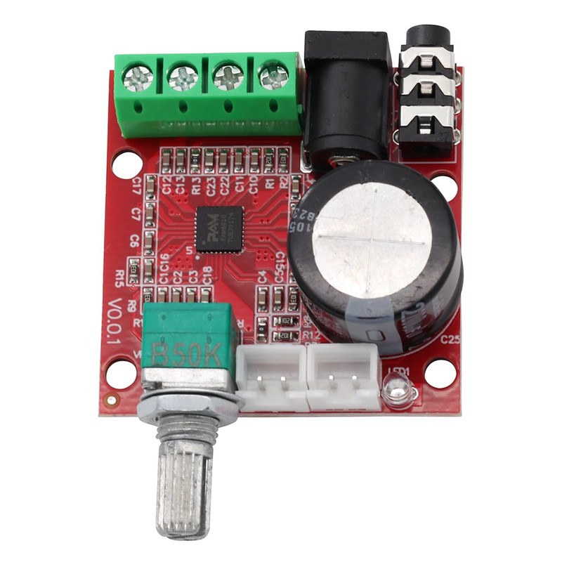Heevhas PAM8610 DC 12V Mini Audio Stereo AMP Amplify Board