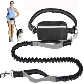 DORGKIRA Correa Manos Libres para Perro, Correa Profesional para Perros con Costuras Reflectantes, para Entrenar, Caminar, Correr con tu Mascota (Gris, raíz única)