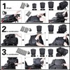 Rhinowalk Motorcycle Saddle Bag Waterproof Rear Rack Pannier Multi-Functional Trunk