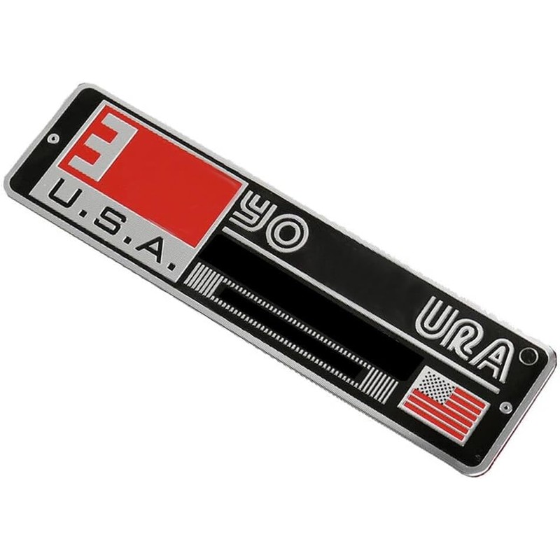 2pcx Exhaust Pipe Sticker Aluminum 3D Motorcycle Emblem Racing Decal