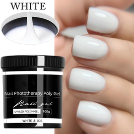 UV Gel, Nail Extension, Gel for Nails, 100 g / 3.53 oz Builder Gel for Gel Nails, Long-Lasting Natural Look, for Nail Extension and Modeling, for Beginners, Single Players and Nail Art Studios (02)