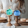 MAITREYA Tie dye Rustic Round Pillar Candles-Unscented Decoration Candles Set