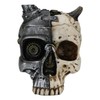 Ebros Gift Steampunk Horned Demon Cyborg Robotic Geared Skull Decorative