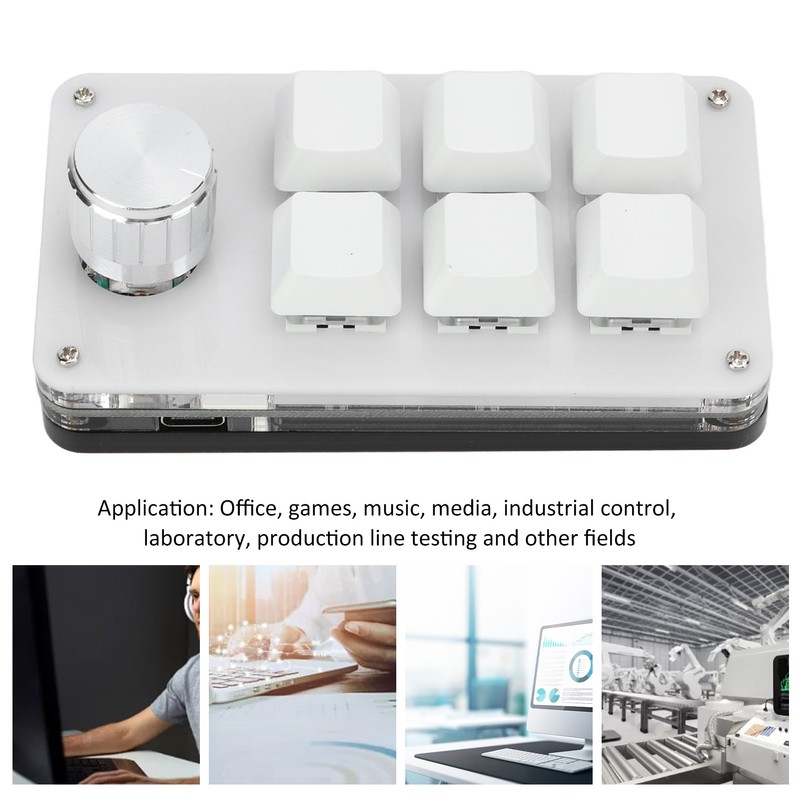 One Handed Mechanical Keyboard Multifunction 6 Key Mini Gaming Keypad