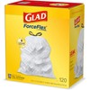GLAD Tall Kitchen Drawstring Trash Bags, 13 Gallon White Trash
