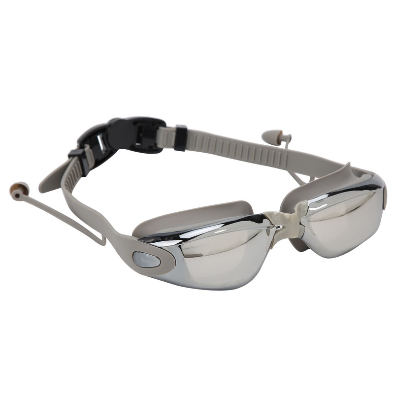 Waterproof Anti Fog Swimming Goggles Electroplating AntiUV Glasses with Earplug