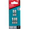 Makita E-00642 Impact XPS™ T27 Torx 1" Insert Bit, 5/pk