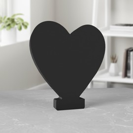 Aruatu 8 Inch Black Wood Letters Unfinished Wood Letter for Wall Decor Decorative Standing Letter Large Letters for Wall Decoration for Craft Home Party Projects (Love)