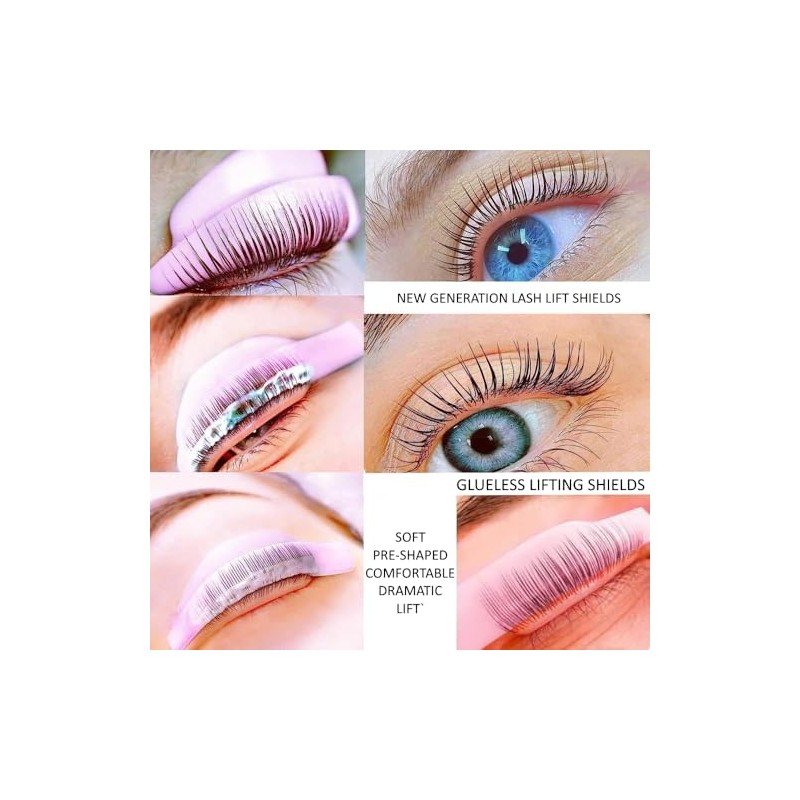 Glueless Lash Lifting Shields Curlers Pads Glueless eyelid shaped Vegan