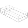 iDesign Clarity Plastic Divided Drawer Organizer, Storage Container for Vanity,