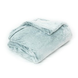 TTGIEET Fuzzy Fluffy Double-Thick Bed Blanket, Plush Reversible Flannel Fleece Bed Blanket, Luxurious High Pile Hotel Style Blanket, Soft Cozy Home Decor Blanket (Green, 90"x90")