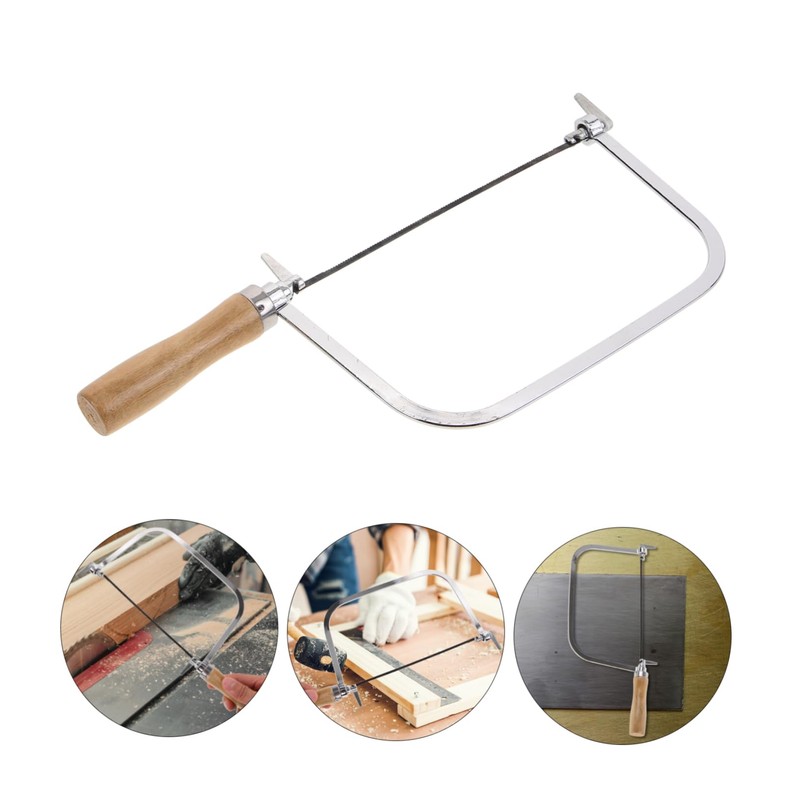 OSALADI 1set Coping Saw with Wooden Handle Lightweight Scroll Saw