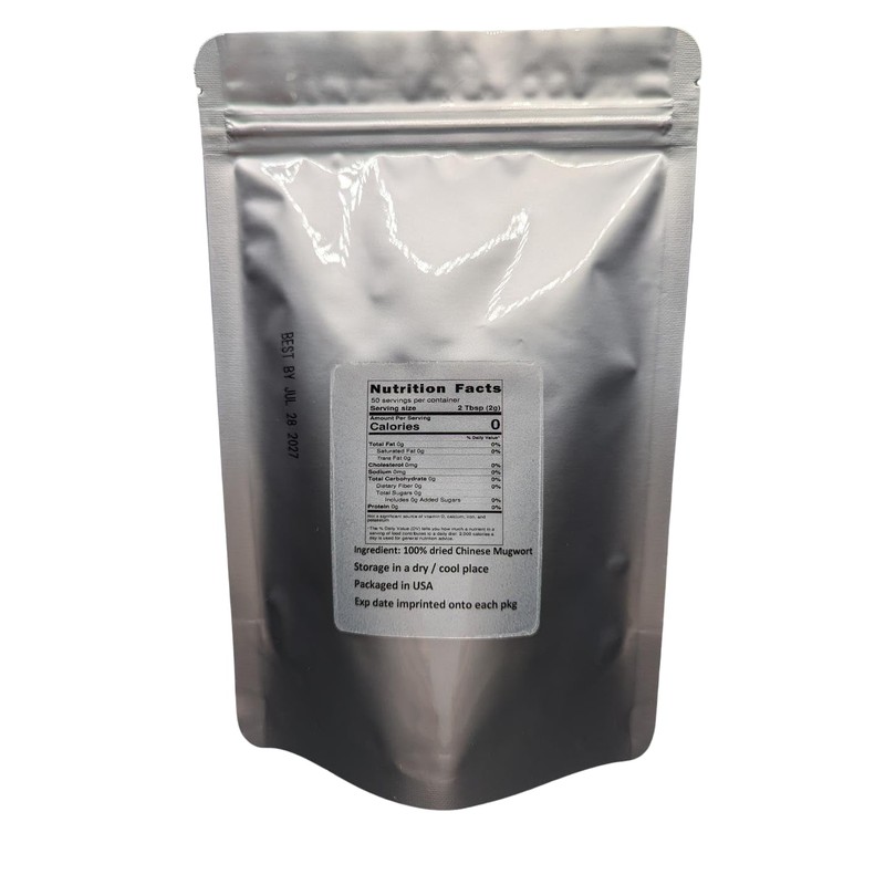 Nature Tea Chinese Mugwort - Artemisia argyi Dried Loose Leaf