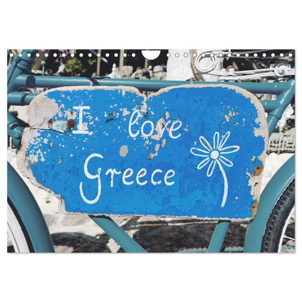 I love Greece (Wandkalender 2026 DIN A4 quer), CALVENDO Monatskalender: