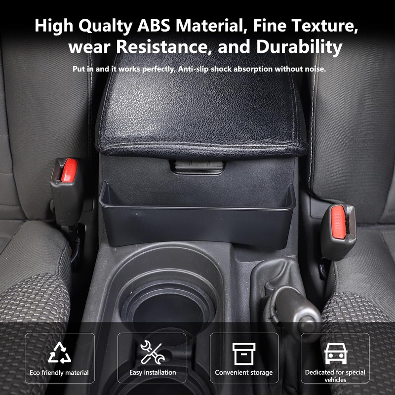 Bekantogy Center Console Storage Box Organizer Tray for Nissan Frontier