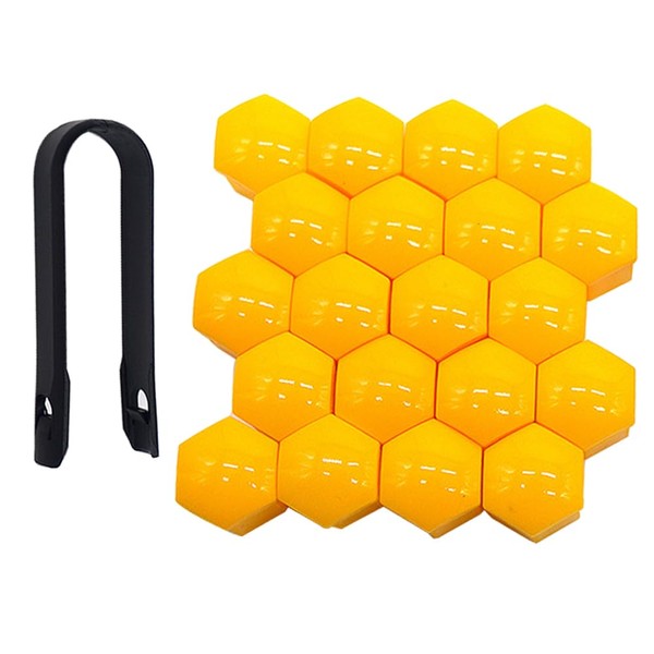QitinDasen Pack of 20 17 mm Car Wheel Nut Covers,