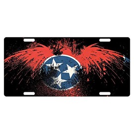 Fast Service Designs Tennessee State License Plate State US Patriotic Emblem Eagle Version