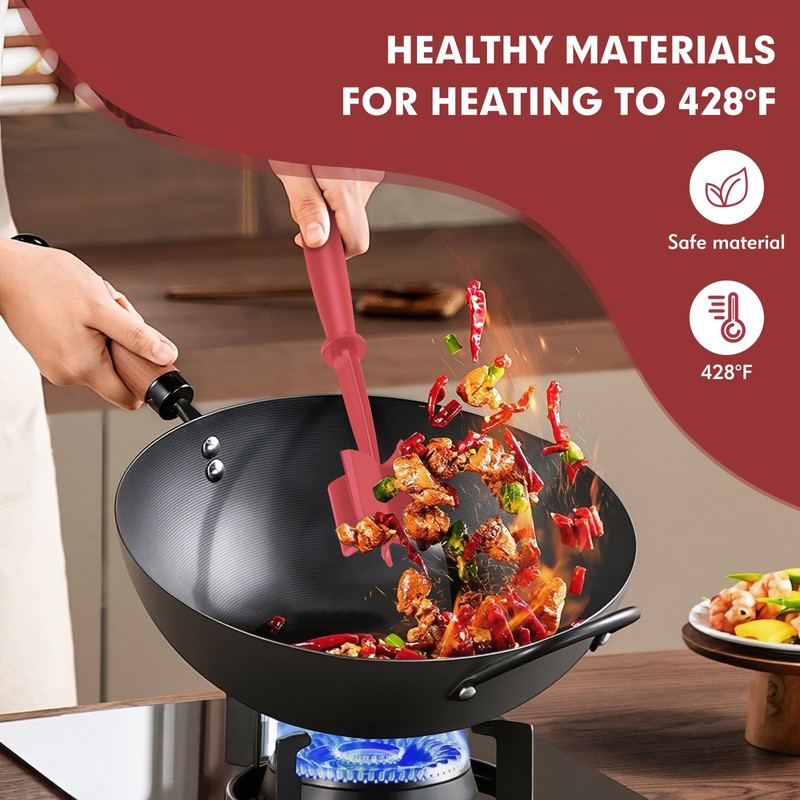 2Pcs Ground Beef Chopper Tool, Meat Masher Ground Beef Heat