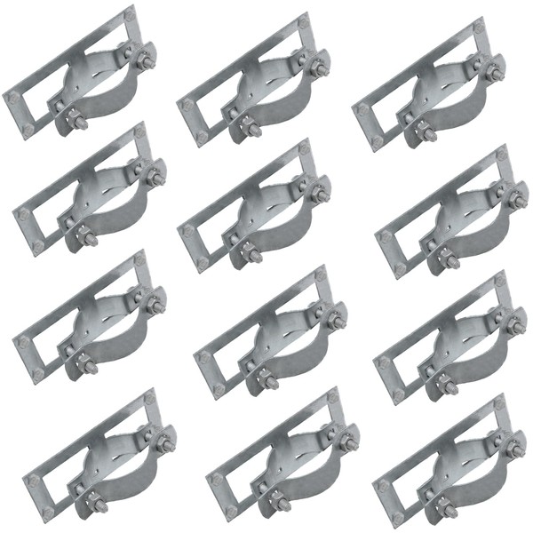 2-3/8" Fence Bracket SupConn (12Pcs), Steel to Wood Fence Brackets,Fence