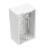 Leviton 42777-1WA Surface Mount Backbox, Single Gang, White, Box Depth