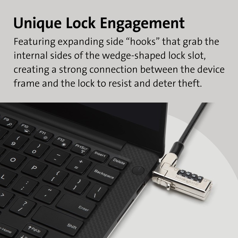 Kensington N17 Dell Laptop Computer Lock, Combination Security Locking Cable