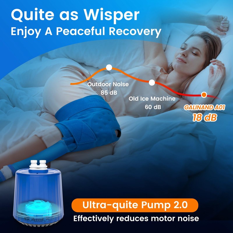 GALINAND Cold Therapy Machine, Ice Machine for Knee Care After-Surgery,