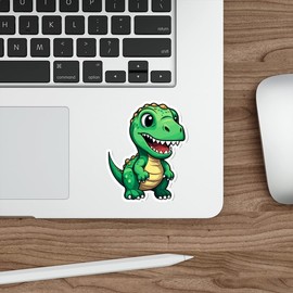 Dinosaur Sticker Decal Vinyl Small Waterproof for Water Bottle Mug Passport Book Scrapbook Notebook Laptop Tumbler Skateboard Computer Phone Size Funny Gift Car Stickers ID44990