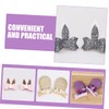 VICASKY 6 Pairs Rabbit Ear Sequin Hair Clips for Adorable