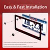 Personalise Bat Spider Web License Plate Frame Red Black License
