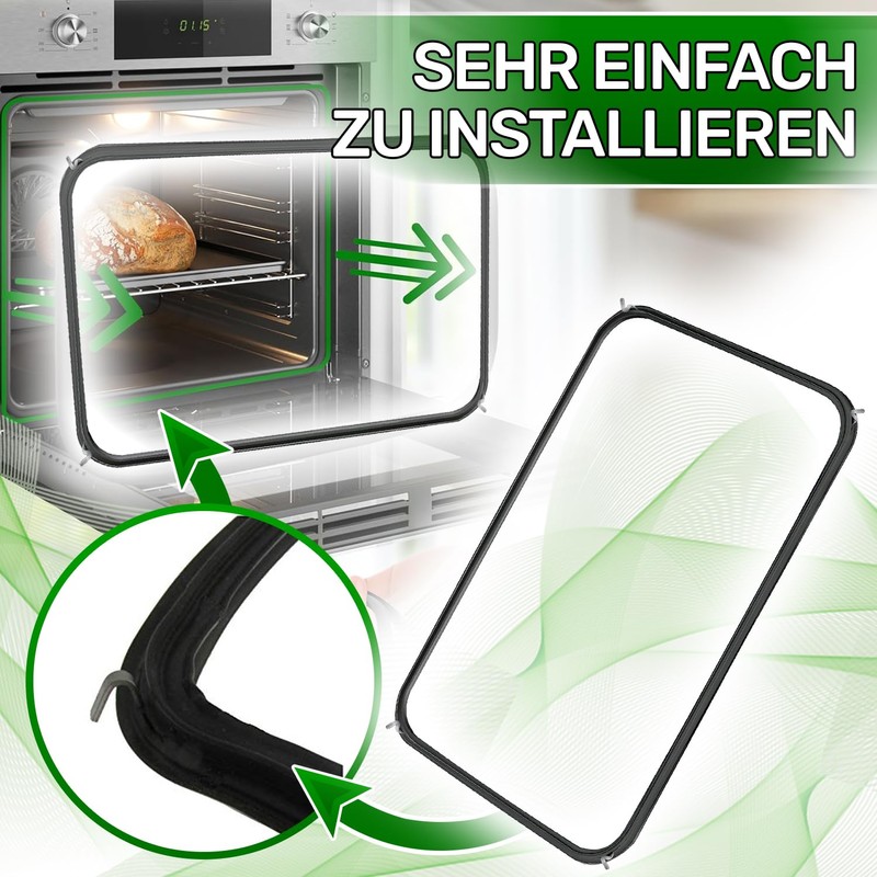 Rubber Oven Seal Universal 370 x 300 mm 8 Hooks