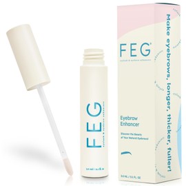 FEG FEG Eyebrow Enhancer Growth Serum for Thicker Brows | Natural Brow Enhancing Serum for Growing and Thickening Eyebrows | Stimulates Natural Growth | 3ml | Single Pack