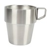 4PCS Camping Double Layer Cups Stainless Steel Food Grade Plastic