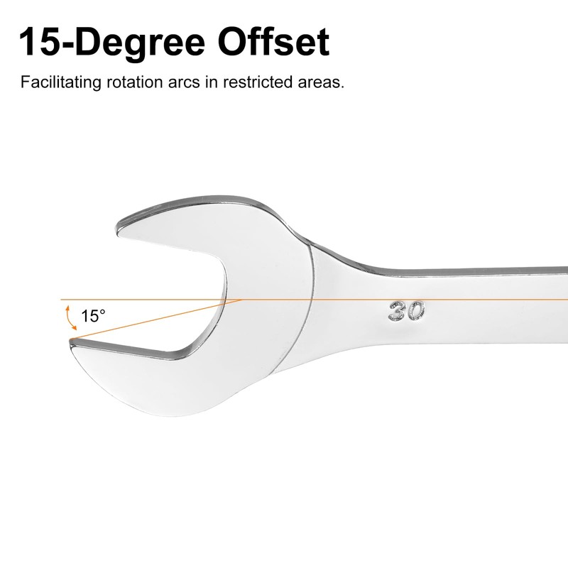 HARFINGTON Super Thin Open End Wrenches Metric, 30mm x 32mm,