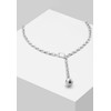 Liebeskind Berlin Women's Pearl Necklace Stainless Steel, 90 cm, Stainless