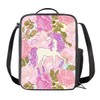 ENLACHIC Cute Pink Unicorn Flower Lunch Box for Girls Insulated