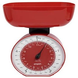 Propert Cardinal Mechanical Mechanical Kitchen Scale, Red/Black, 61275