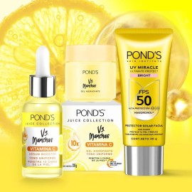Skincare Kit Anti-manchas Vitamina C Y Protección Solar, 3pz