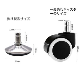 Chair Optional Fixing Legs Casters Fixed Chair Casters Replacement Set of 5 Chair Refills Office Chairs Gaming Chairs Executive Chair with Felt Protective Pad (Height 15+3mm) (Short Style)