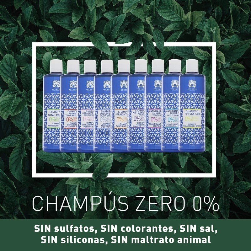 VALQUER Premium Total Repair Shampoo ohne Salz, Sulfate und Silikone,