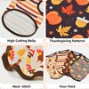 LyssKMK 4 Pack Thanksgiving Day Dog Shirts Fall Pumpkin Turkey