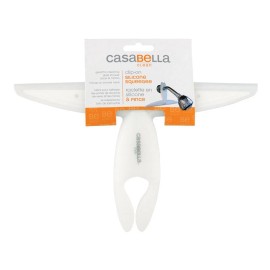 Casabella 8544037 Translucent White Clip-On Silicone Squeegee 10 in.