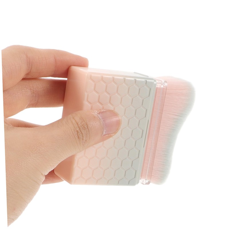 FRCOLOR Portable Waveshaped Self Tanning Brush with Soft Bristles for