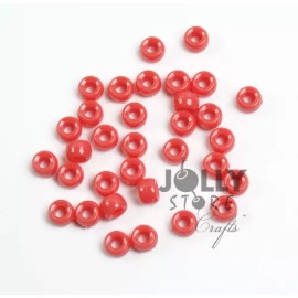 JOLLY STORE CRAFTS Coral Pink 7x4mm mini Pony Beads 1000pc Made in USA beading crafts