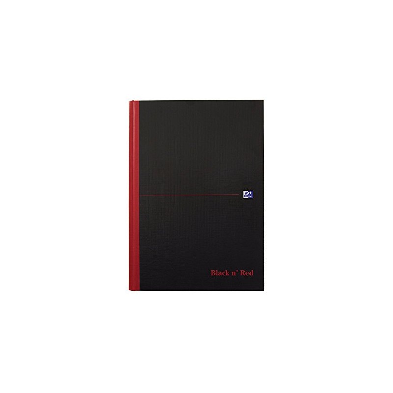 Oxford Black n' Red, A4 Dated Notebook Hardcover, Casebound, Lined