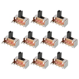 Rebower Switch Lock Slide Control Toggle 3 Pin 1P2T Electronic Project Knob Height 3mm 20pcs