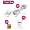 EMITEVER LED Strip Connectors,2 Packs LED Tape Light Connector 2