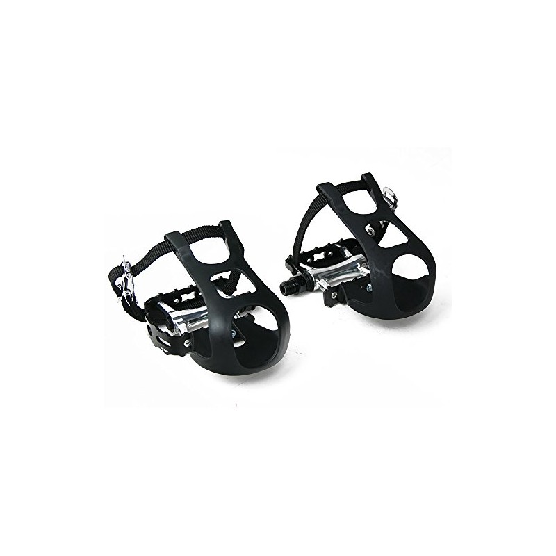 Bicycle Pedals with Pedal Hooks, Easy Running with Closed Ball