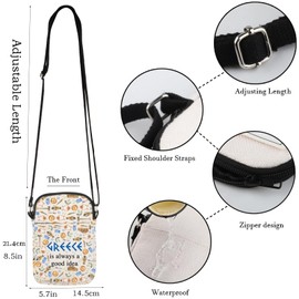 WCGXKO Greece Gift Greece Surprise Trip Gift Greece Is Always A Good Idea Zipper Pouch Crossbody Bag (GREECE CR)