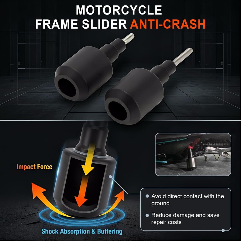 Aluminum Anti-Crash Motorcycle Frame Sliders for CFMOTO 675SS 675SR 675SR-R